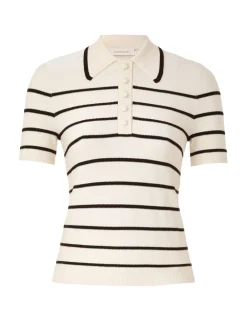 ZIMMERMANN Tops<Matchmaker Knit Stripe Polo