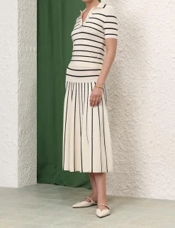 ZIMMERMANN Tops<Matchmaker Knit Stripe Polo