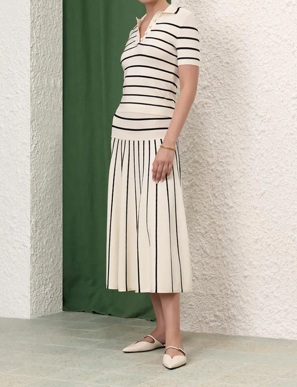 ZIMMERMANN Clothing<Matchmaker Knit Stripe Polo