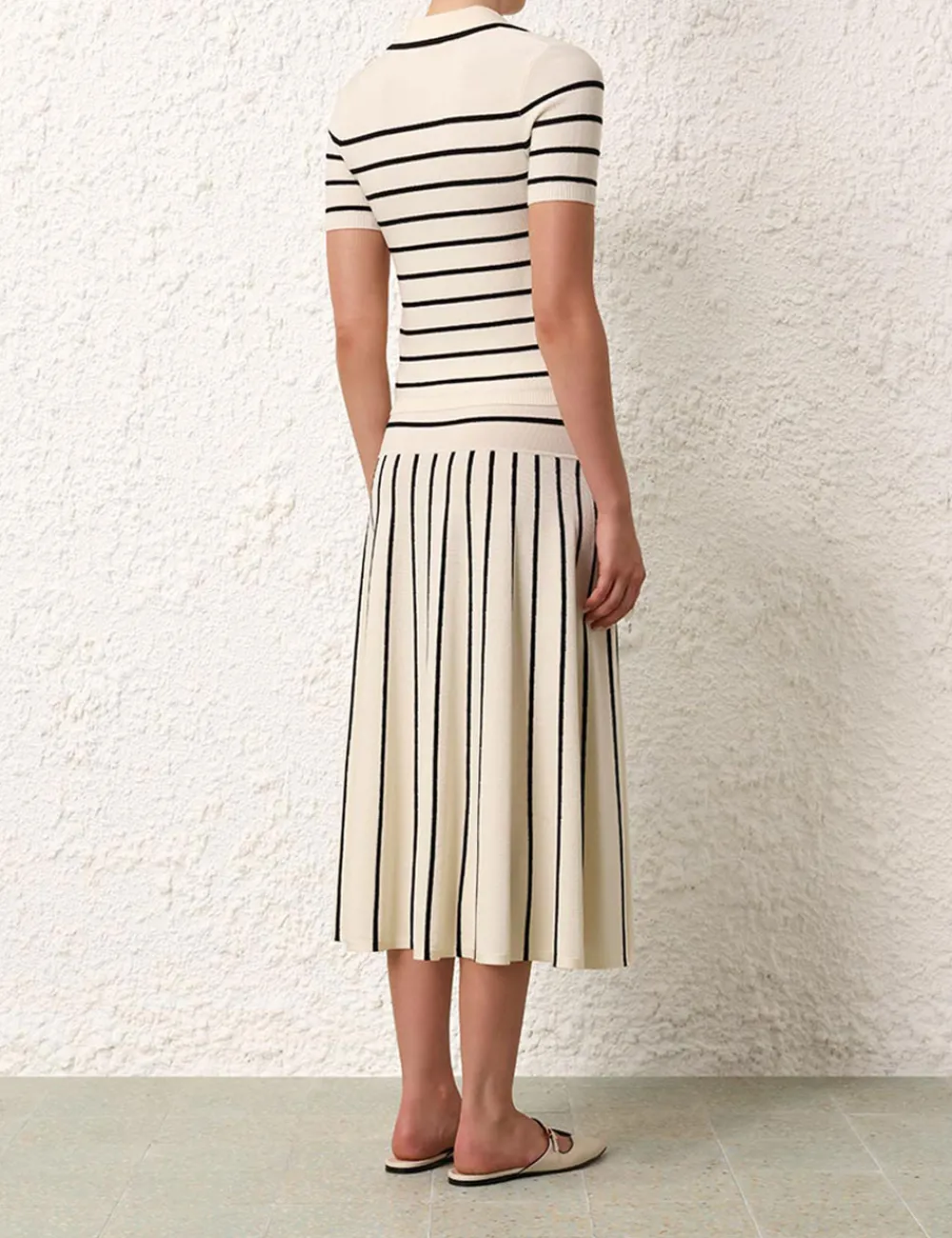 ZIMMERMANN Clothing<Matchmaker Knit Stripe Polo