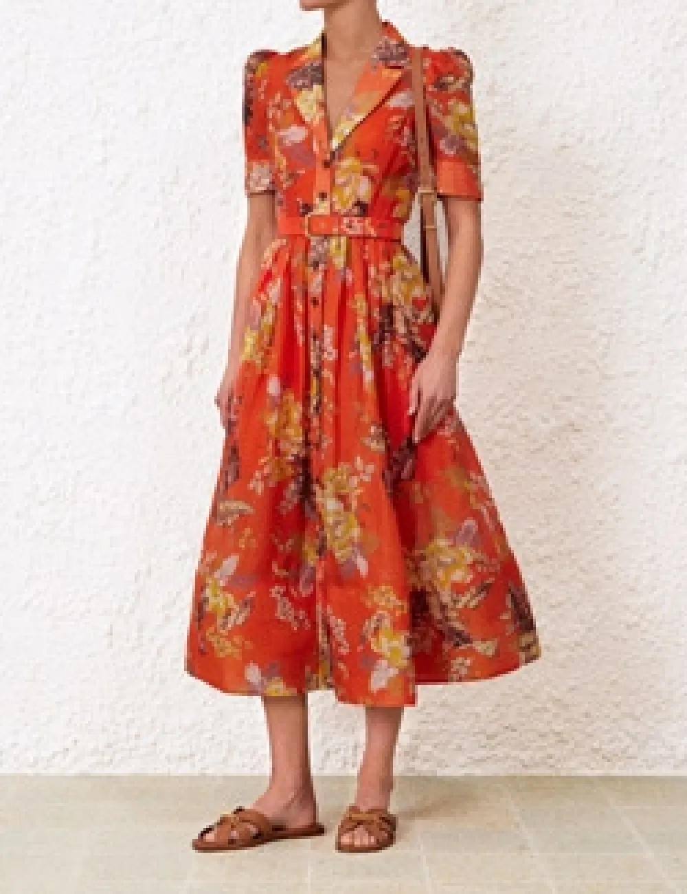 ZIMMERMANN Dresses<Matchmaker Midi Shirt Dress