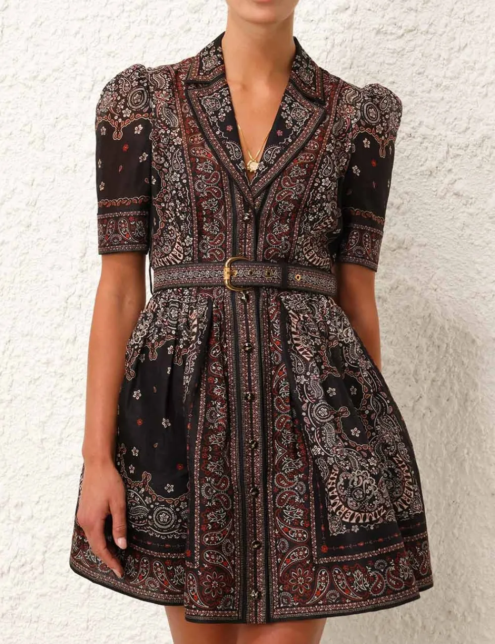ZIMMERMANN Dresses<Matchmaker Mini Shirt Dress
