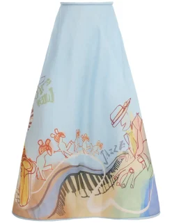 ZIMMERMANN Skirts<Matchmaker Poster Flare Skirt