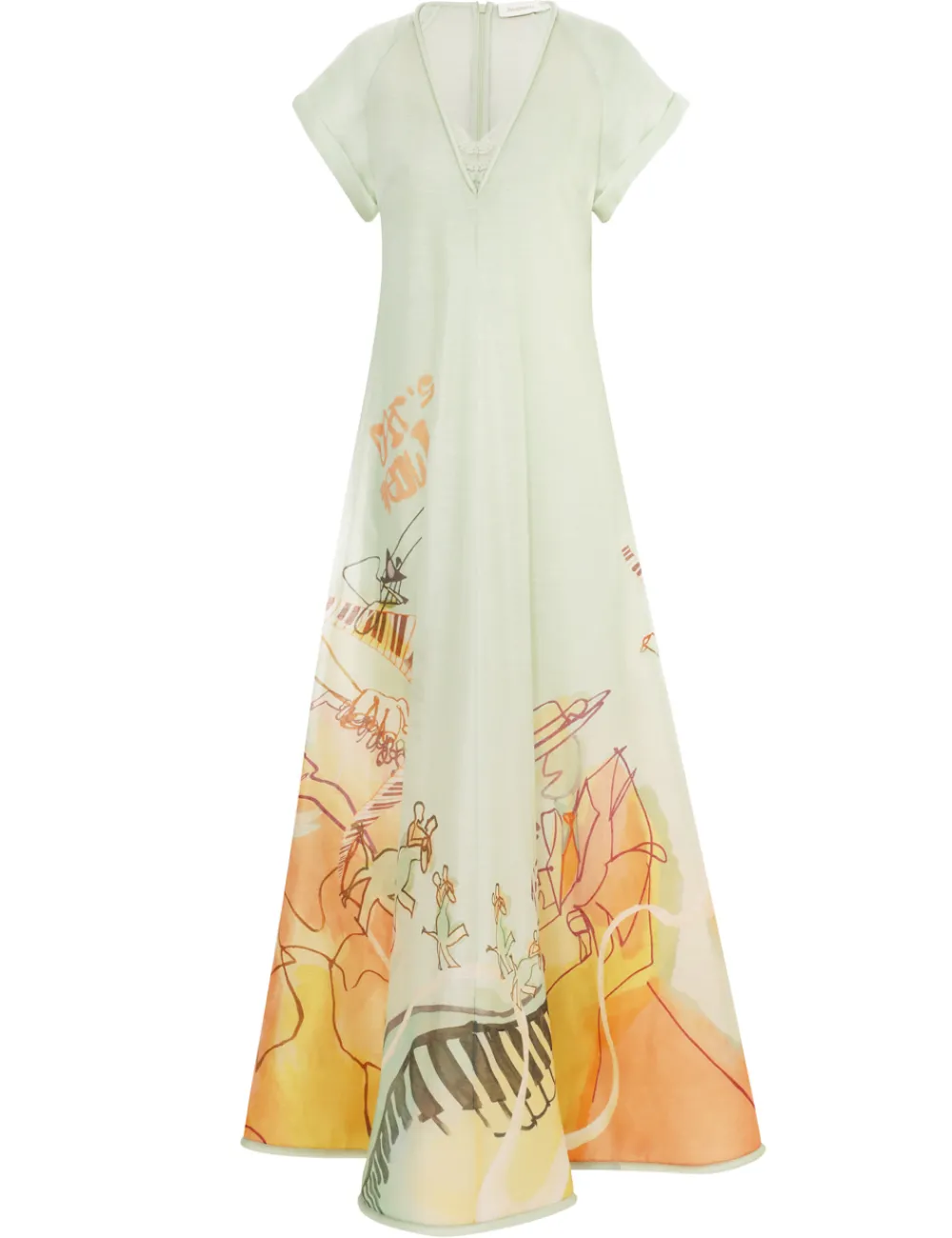 ZIMMERMANN Dresses<Matchmaker Poster V Neck Dress
