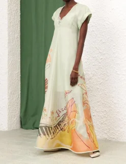 ZIMMERMANN Clothing<Matchmaker Poster V Neck Dress