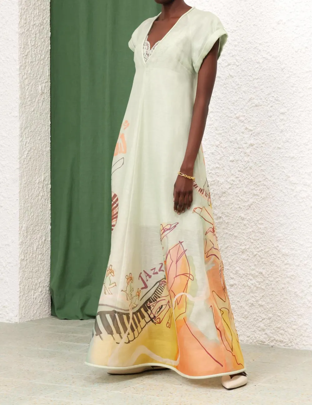 ZIMMERMANN Clothing<Matchmaker Poster V Neck Dress
