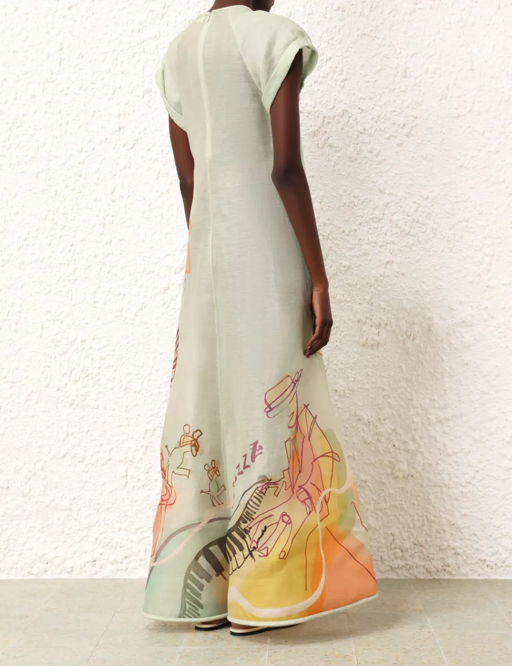 ZIMMERMANN Clothing<Matchmaker Poster V Neck Dress