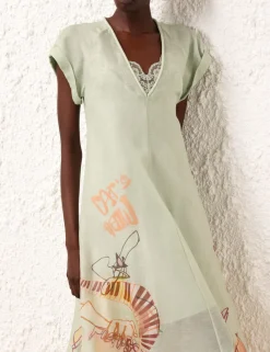 ZIMMERMANN Clothing<Matchmaker Poster V Neck Dress