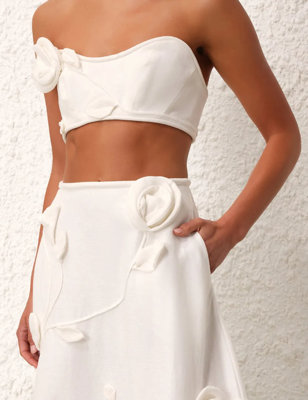 ZIMMERMANN In Focus<Matchmaker Rose Flare Skirt