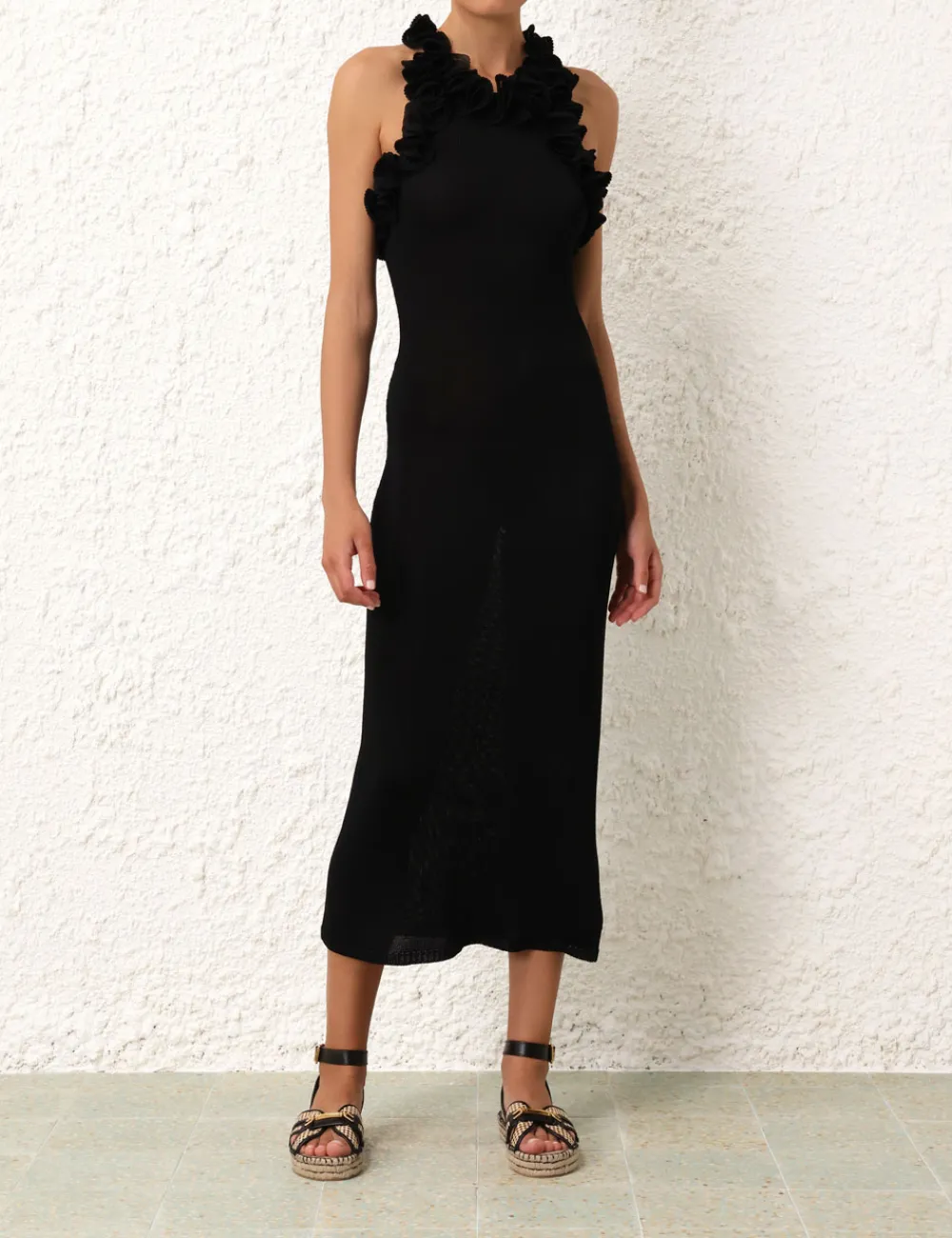 ZIMMERMANN Dresses<Matchmaker Ruffle Neck Midi