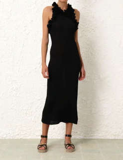ZIMMERMANN Knitwear<Matchmaker Ruffle Neck Midi