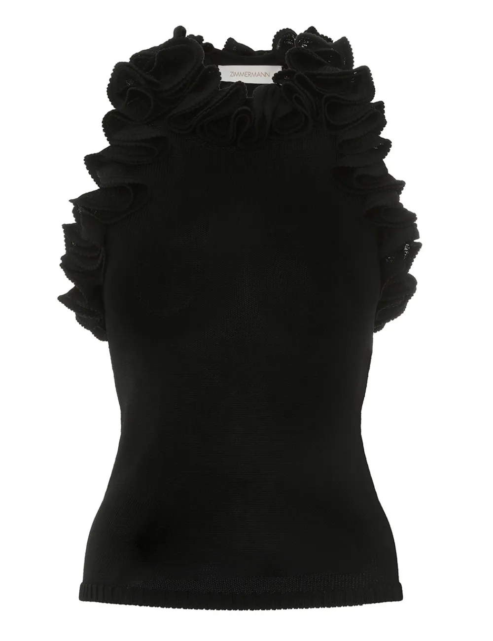 ZIMMERMANN Knitwear<Matchmaker Ruffle Neck Top