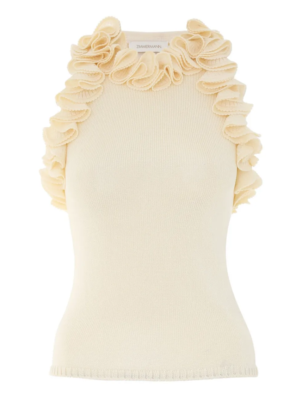 ZIMMERMANN Knitwear<Matchmaker Ruffle Neck Top