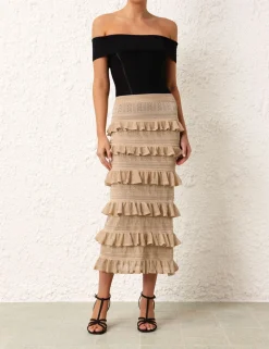 ZIMMERMANN Knitwear<Matchmaker Ruffle Skirt