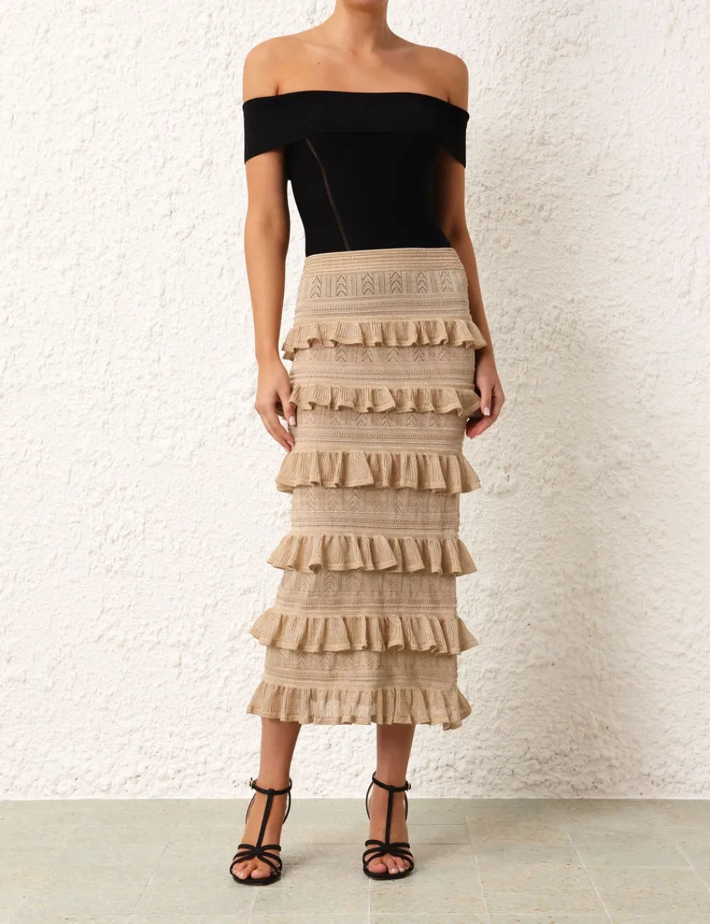 ZIMMERMANN Knitwear<Matchmaker Ruffle Skirt