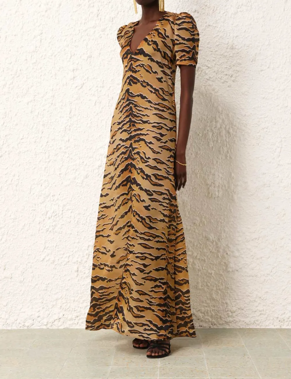 ZIMMERMANN Dresses<Matchmaker Short Sleeve Maxi