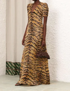ZIMMERMANN Dresses<Matchmaker Short Sleeve Maxi