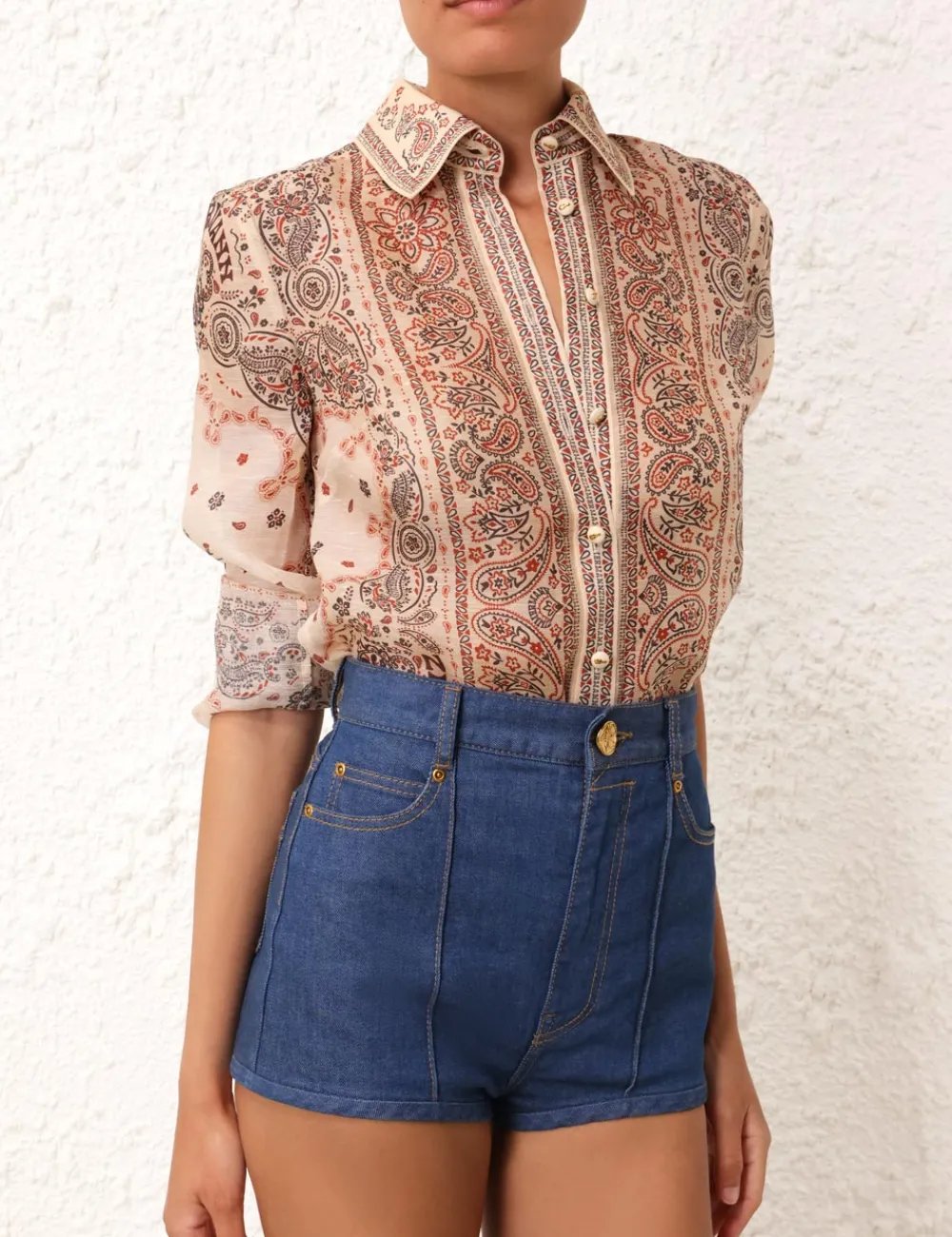ZIMMERMANN Clothing<Matchmaker Tie Neck Blouse