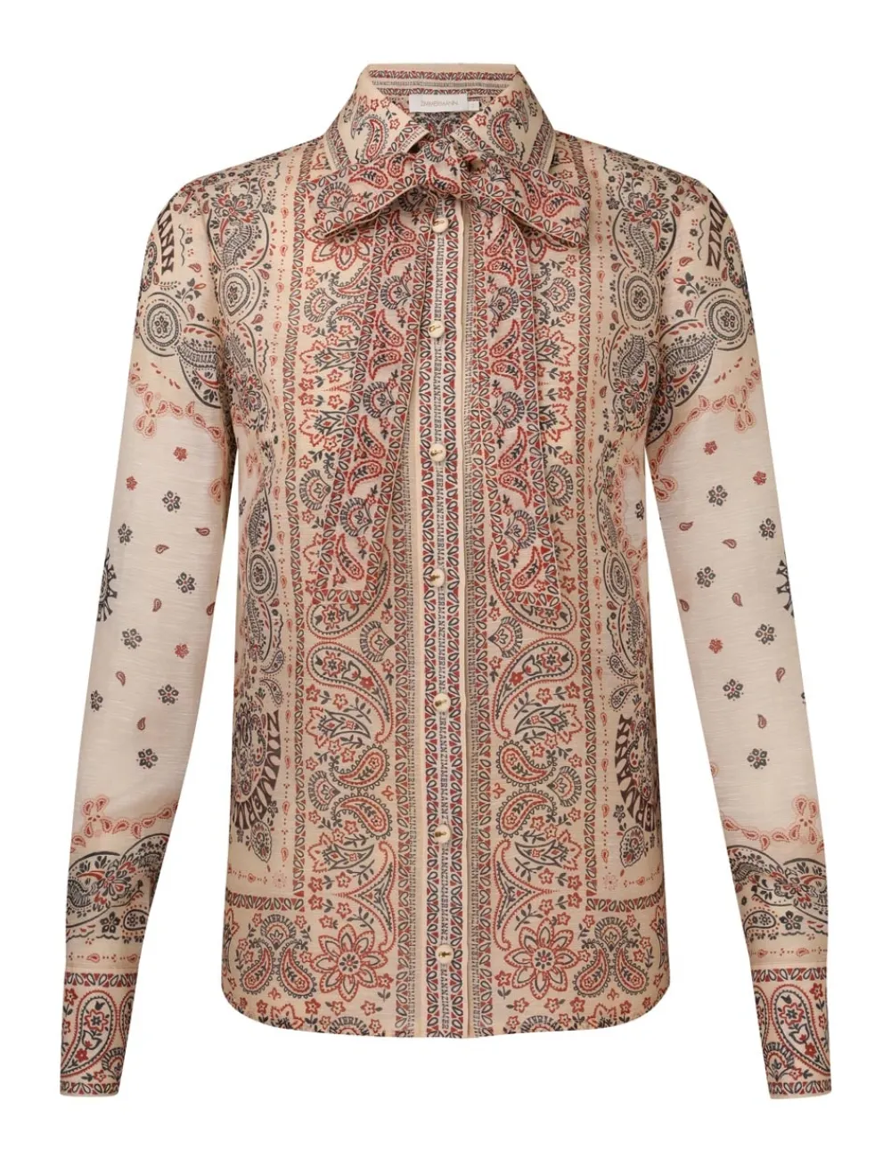 ZIMMERMANN Tops<Matchmaker Tie Neck Blouse