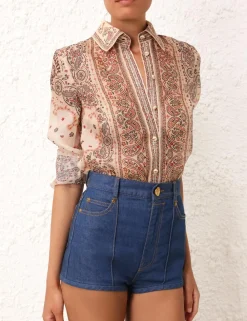 ZIMMERMANN Tops<Matchmaker Tie Neck Blouse