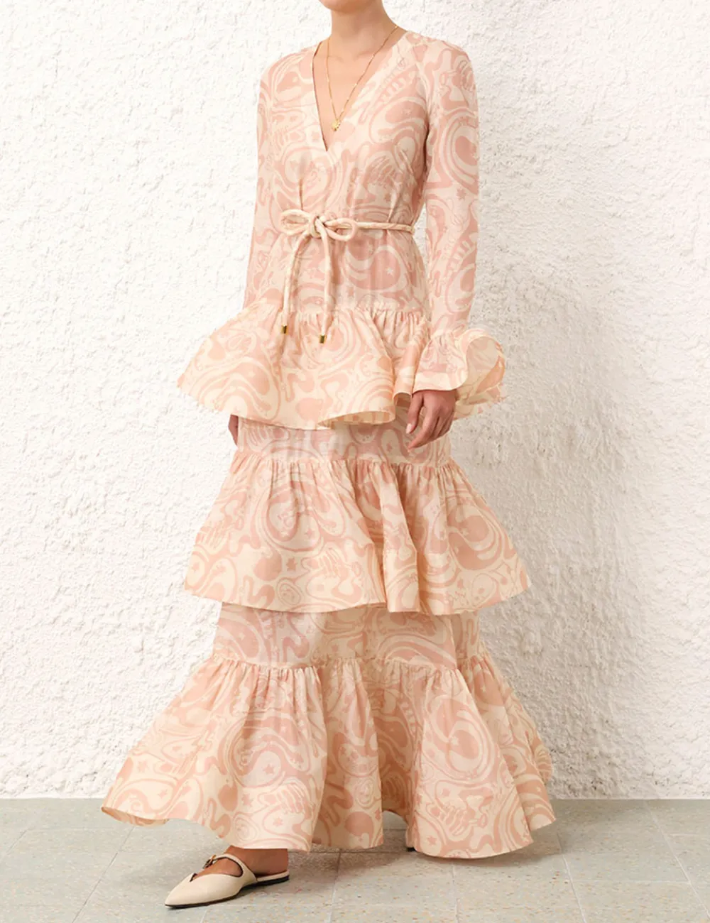 ZIMMERMANN Dresses<Matchmaker V Neck Gown