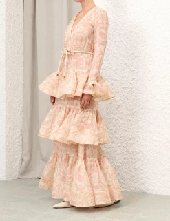 ZIMMERMANN Dresses<Matchmaker V Neck Gown