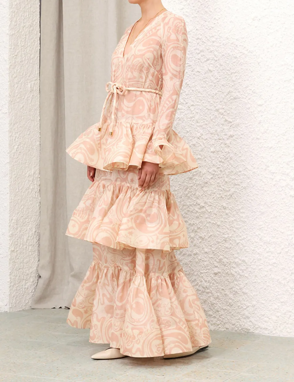 ZIMMERMANN Dresses<Matchmaker V Neck Gown