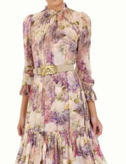 ZIMMERMANN Luminosity<Monogram Suede Waist Belt