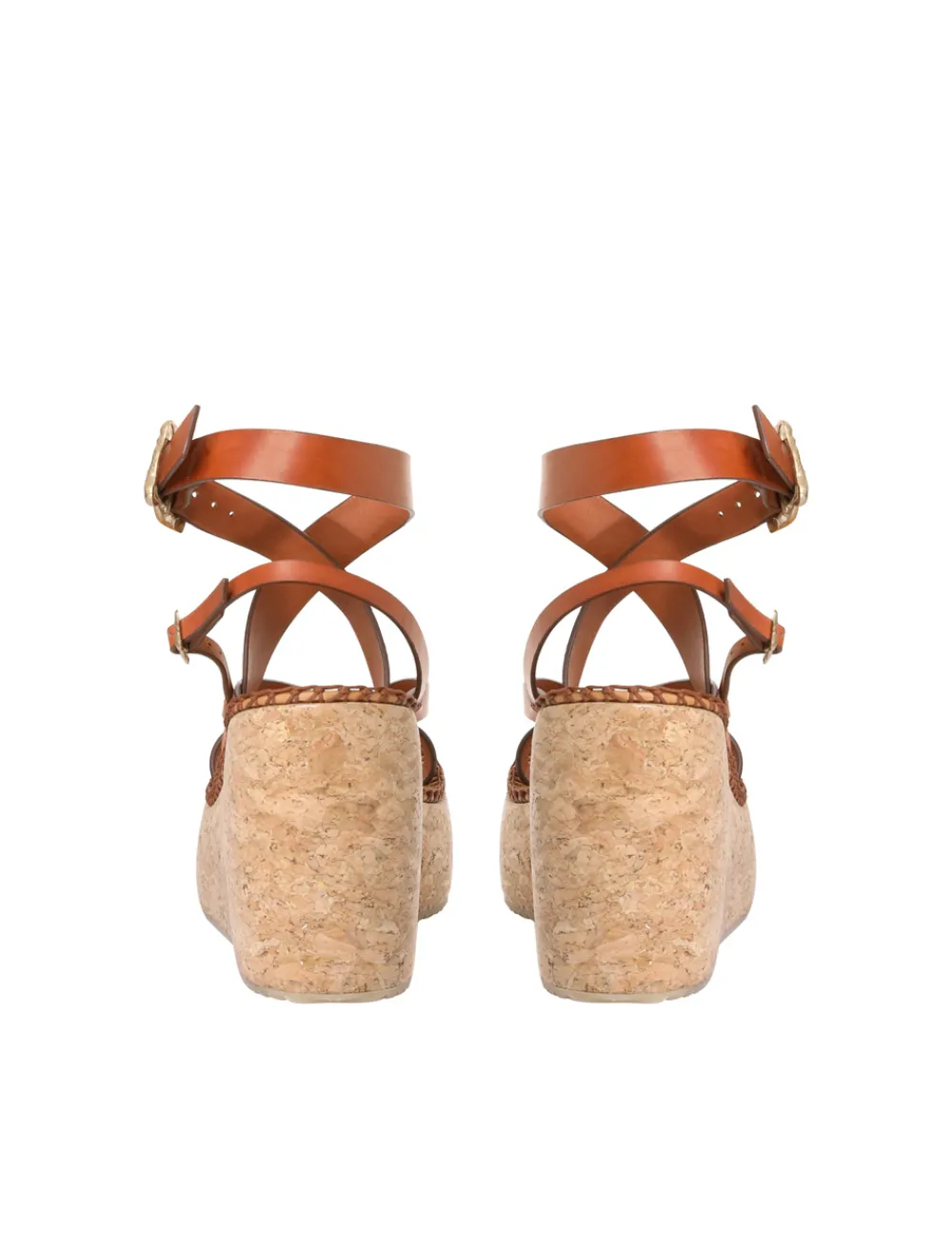 ZIMMERMANN In Denim<Multi-Strap Sandal Wedge