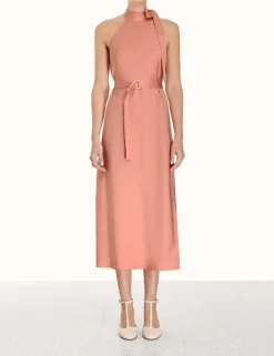 ZIMMERMANN Clothing<Neck Tie Halter Bias Dress