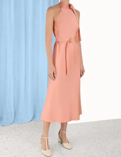 ZIMMERMANN Dresses<Neck Tie Halter Bias Dress