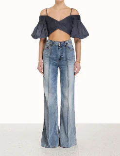 ZIMMERMANN Tops<Pleated Bodice
