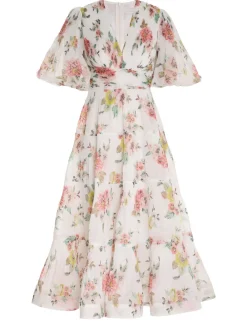 ZIMMERMANN Clothing<Pleated Midi Dress