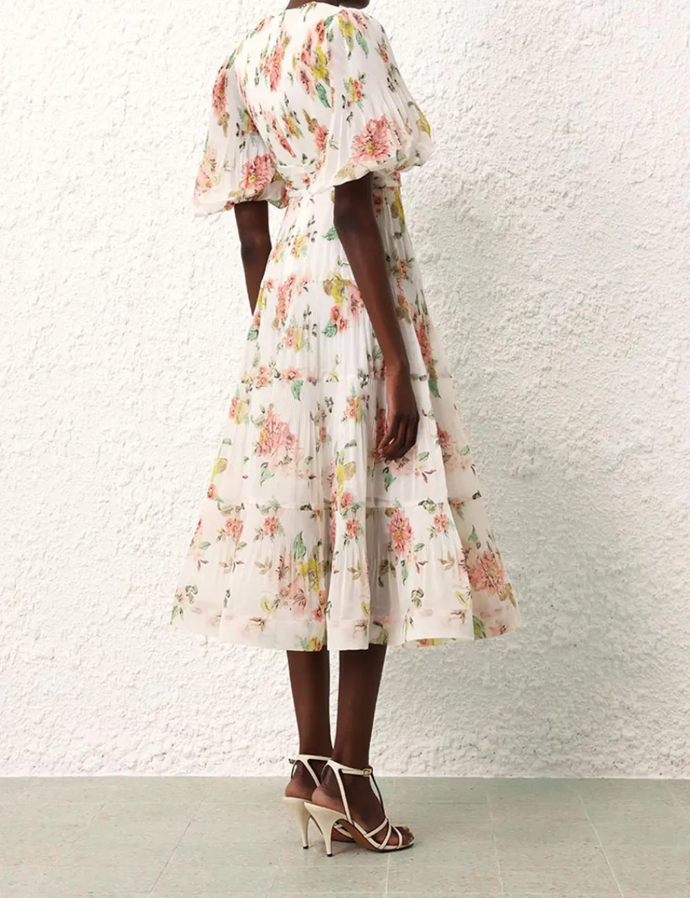 ZIMMERMANN Clothing<Pleated Midi Dress