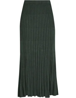 ZIMMERMANN Knitwear<Pleated Midi Skirt