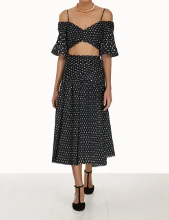 ZIMMERMANN Skirts<Pleated Midi Skirt