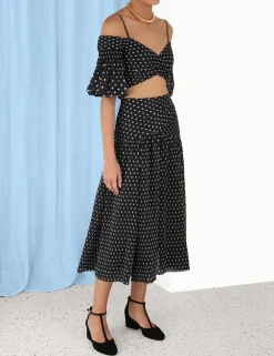 ZIMMERMANN Skirts<Pleated Midi Skirt