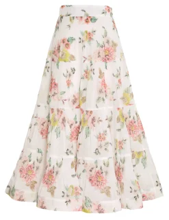 ZIMMERMANN Skirts<Pleated Midi Skirt