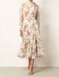 ZIMMERMANN Clothing<Pleated Midi Skirt