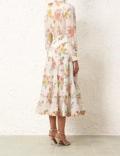 ZIMMERMANN Clothing<Pleated Midi Skirt