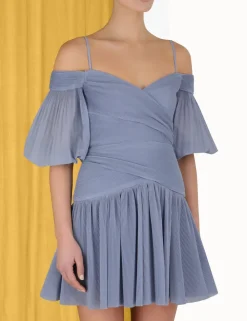 ZIMMERMANN Dresses<Pleated Mini