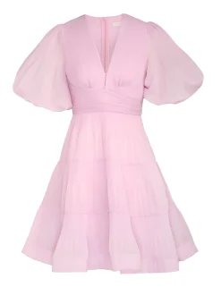 ZIMMERMANN Clothing<Pleated Mini Dress