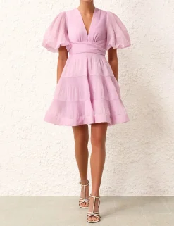 ZIMMERMANN Clothing<Pleated Mini Dress