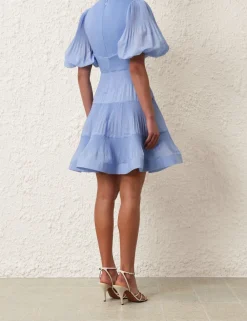 ZIMMERMANN Dresses<Pleated Mini Dress