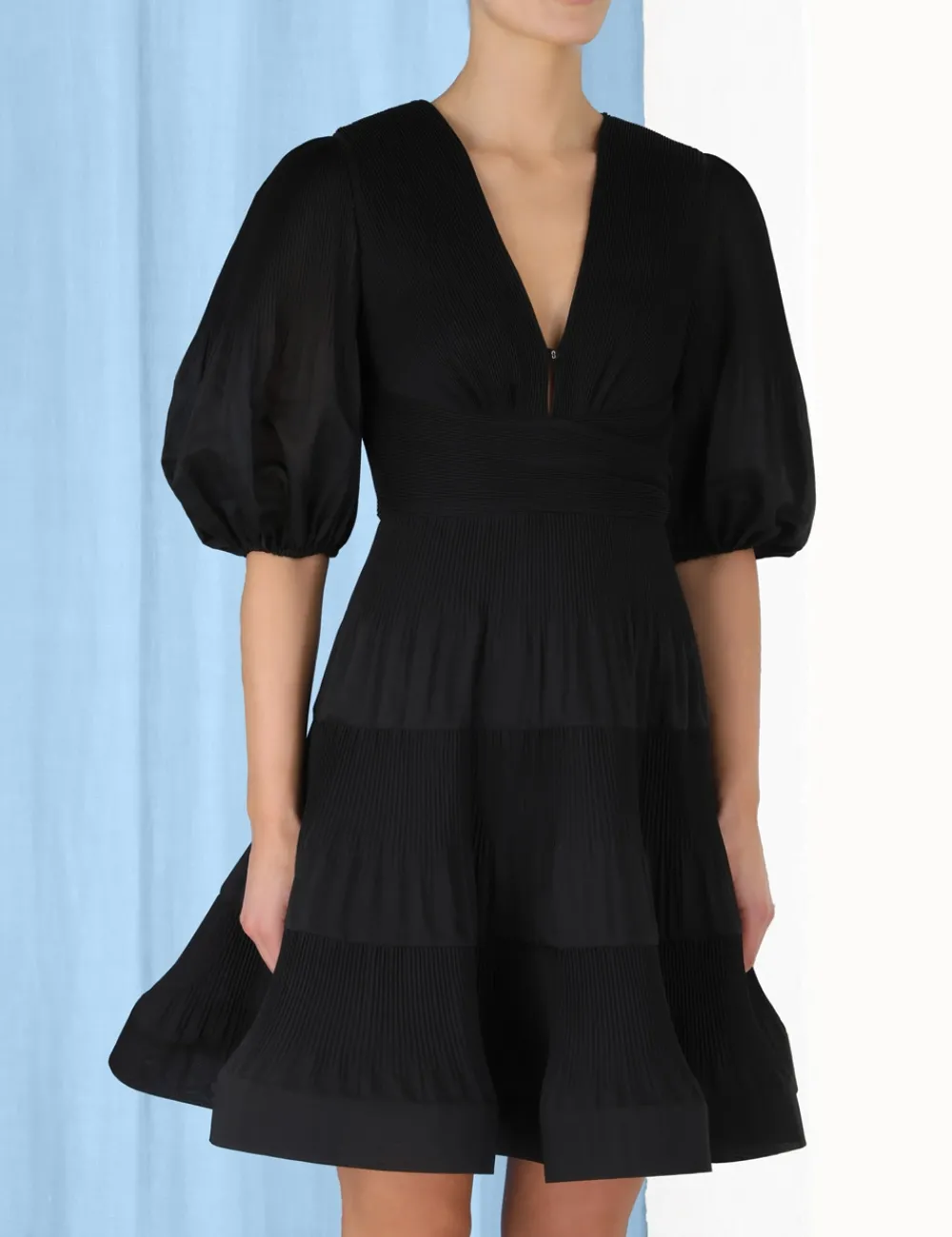 ZIMMERMANN Luminosity<Pleated Mini Dress