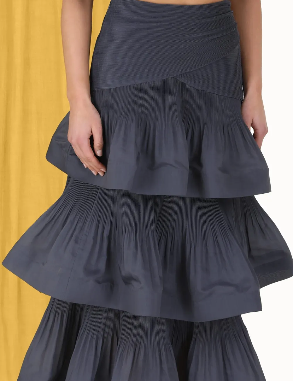 ZIMMERMANN Clothing<Pleated Tiered Skirt