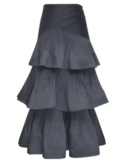 ZIMMERMANN Skirts<Pleated Tiered Skirt