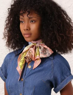 ZIMMERMANN Accessories<Printed Silk Neck Scarf