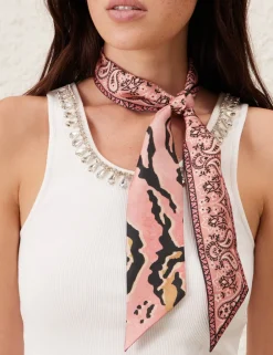 ZIMMERMANN Scarves<Printed Silk Ribbon Scarf