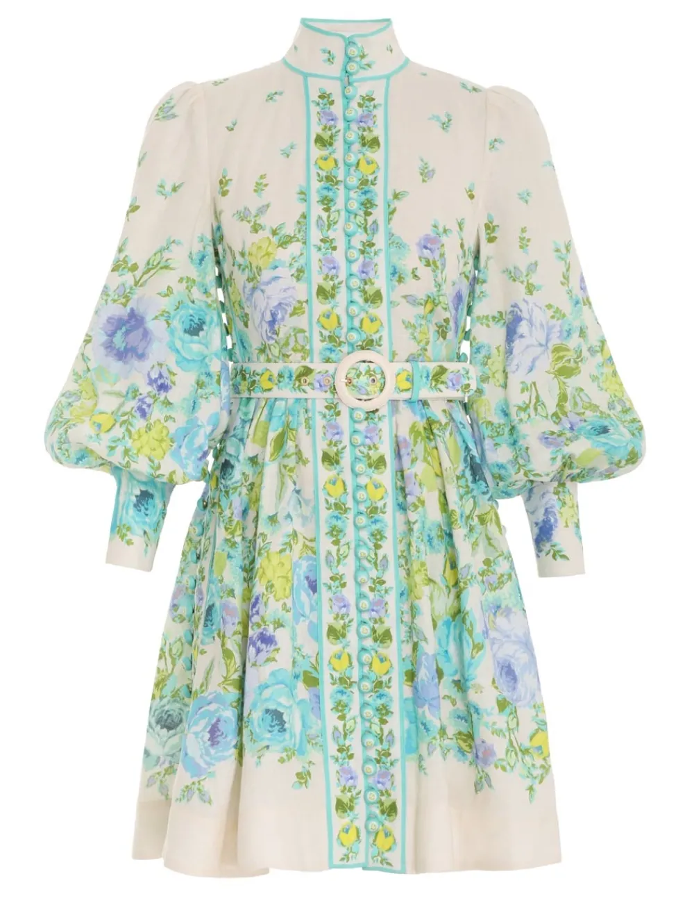 ZIMMERMANN Clothing<Raie Buttoned Mini Dress